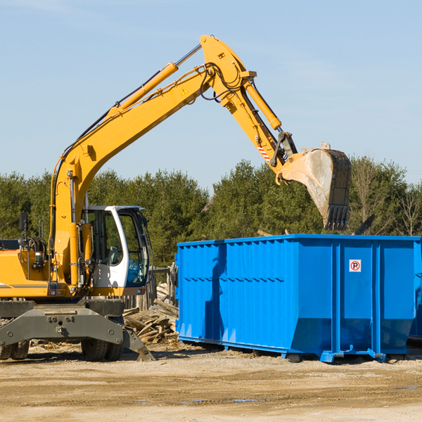 how many times can i have a residential dumpster rental emptied in Texhoma Texas